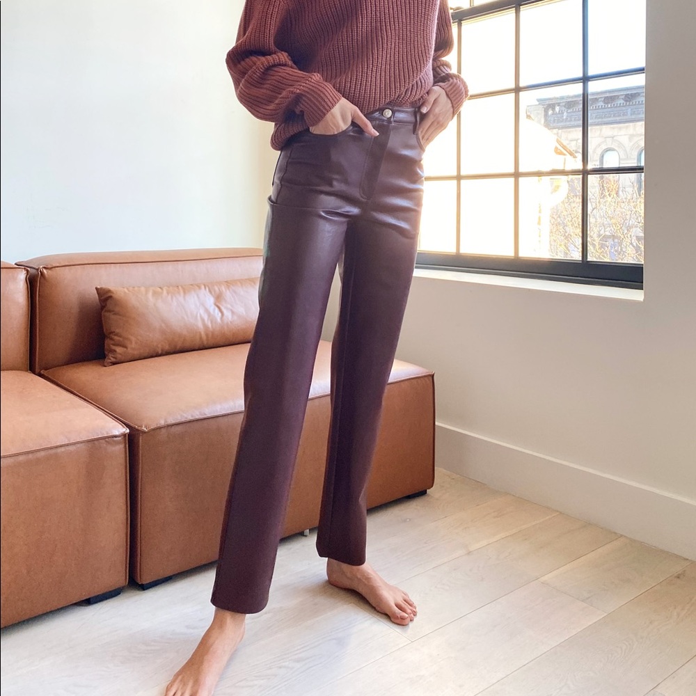 Aritzia Melina leather pants